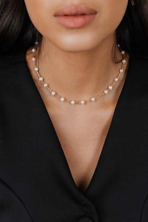Choker Esferas Pérolas