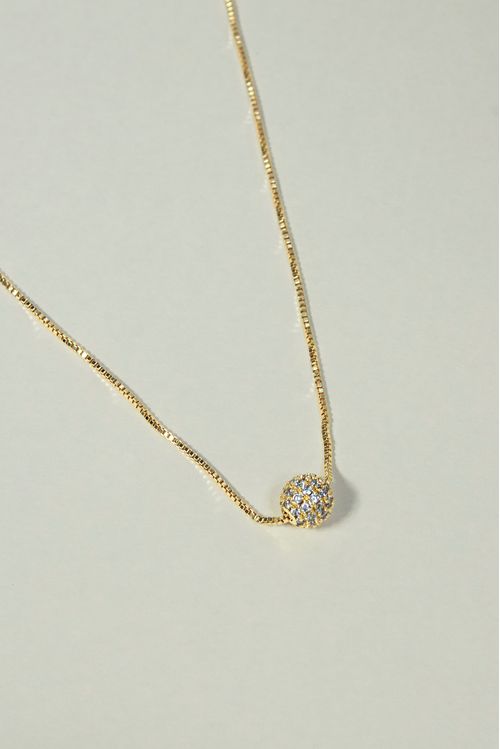 Choker Com Esfera Cravejada