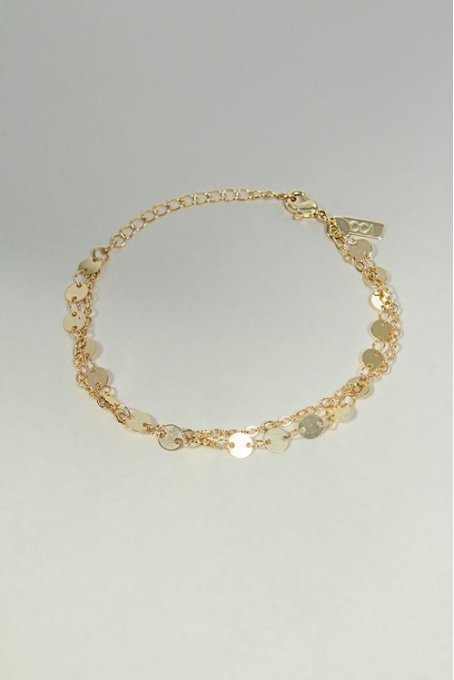 Pulseira Dupla Com Chapas