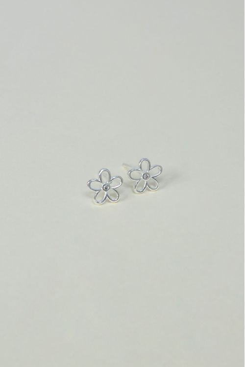 Brinco Florzinha Vazada Prata 925