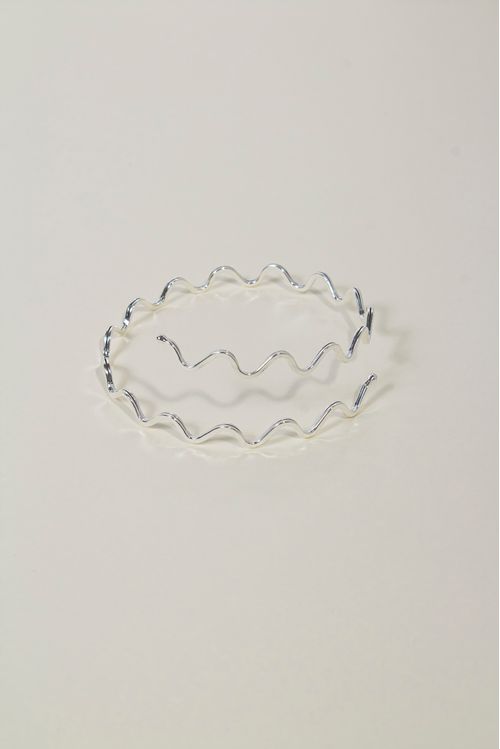 Bracelete Ondulado Prata 925