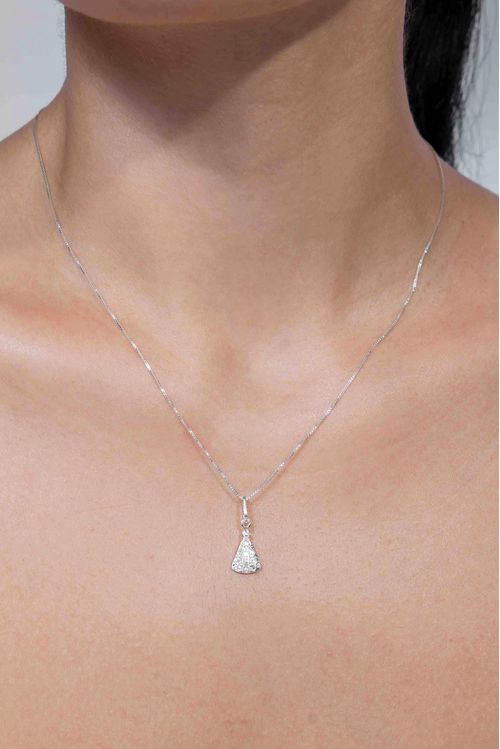 Colar Nossa Senhora Prata 925
