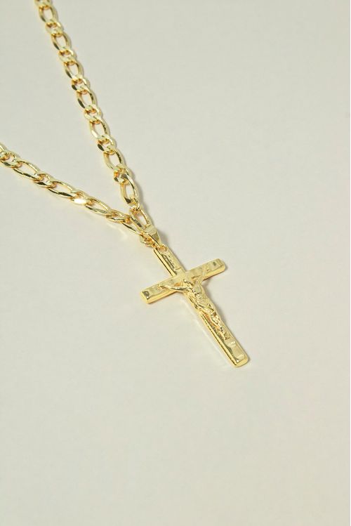 Corrente 1x1 Com Pingente Jesus Na Cruz 4d