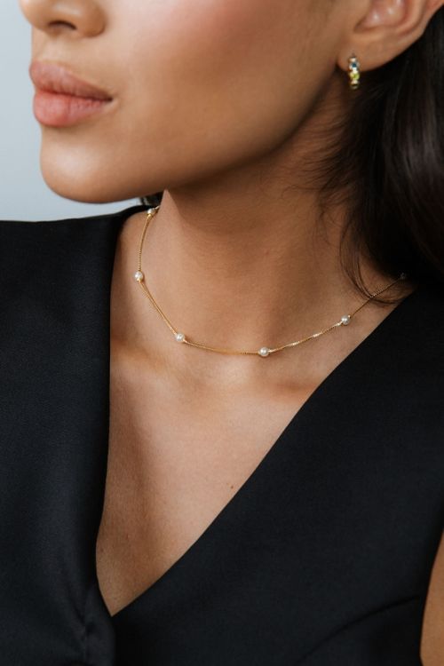 Choker Com Pérolas Pequenas