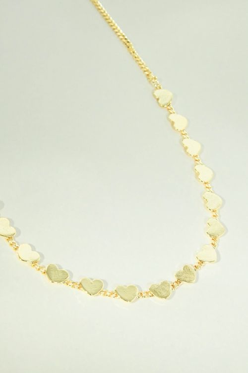 Choker Corações Chapa Liso