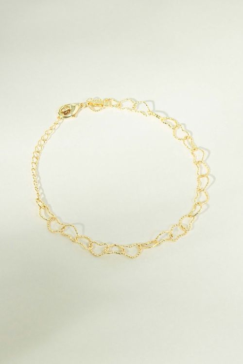 Pulseira Elos Corações Vazados