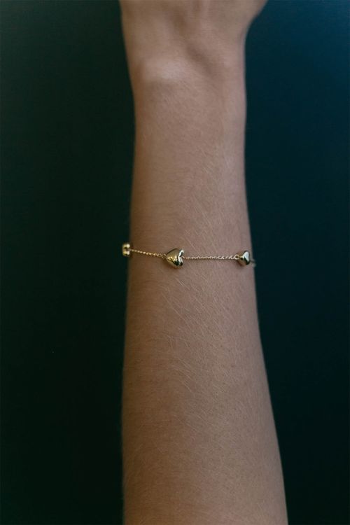 Pulseira Corações Lisos
