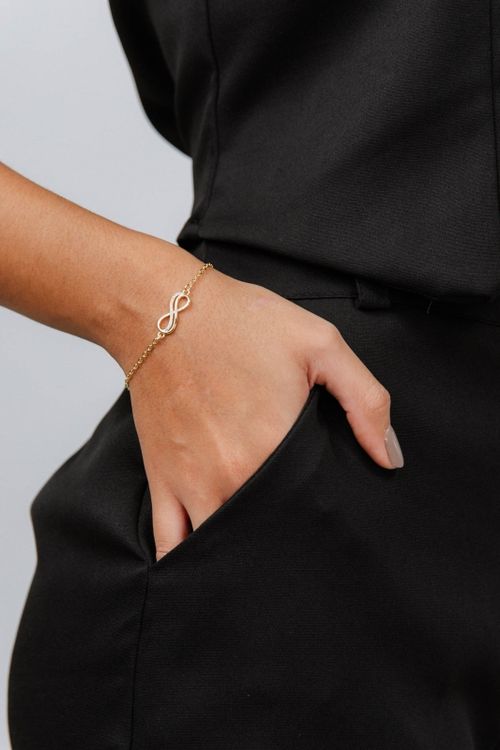 Pulseira Infinito Cravejado