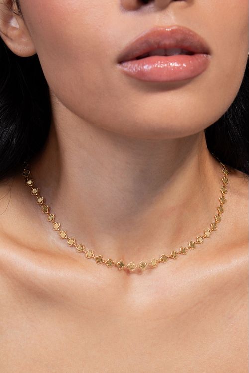 Choker Trevos Duplos