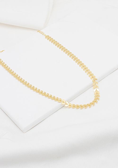 Choker Folhas Lisas