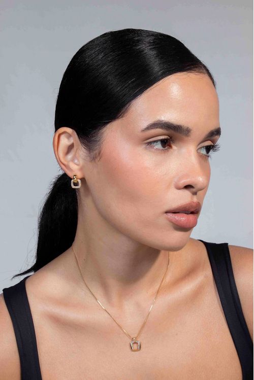 Conjunto Quadrado Com Zircônias