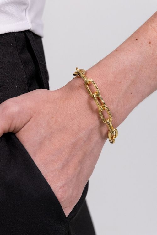 Pulseira Elo Cartier Texturizado