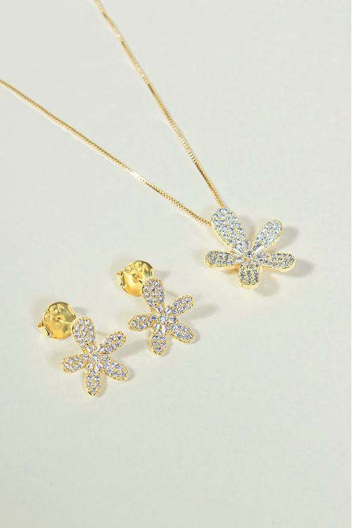 Conjunto Flor Cravejada