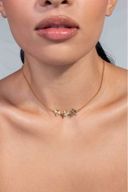 Choker Trevos Com Detalhes
