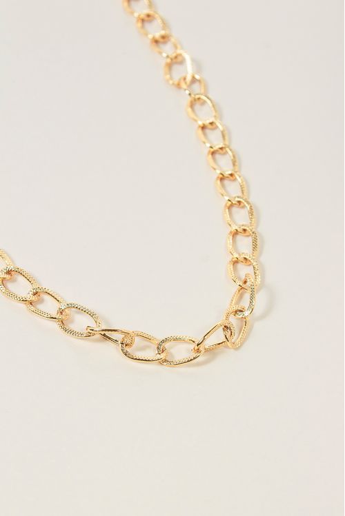Choker Elos Largos Texturizado