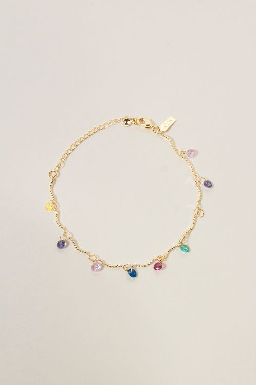 Pulseira Com Pontos De Luz Coloridos