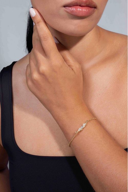 Pulseria Asas Cravejadas