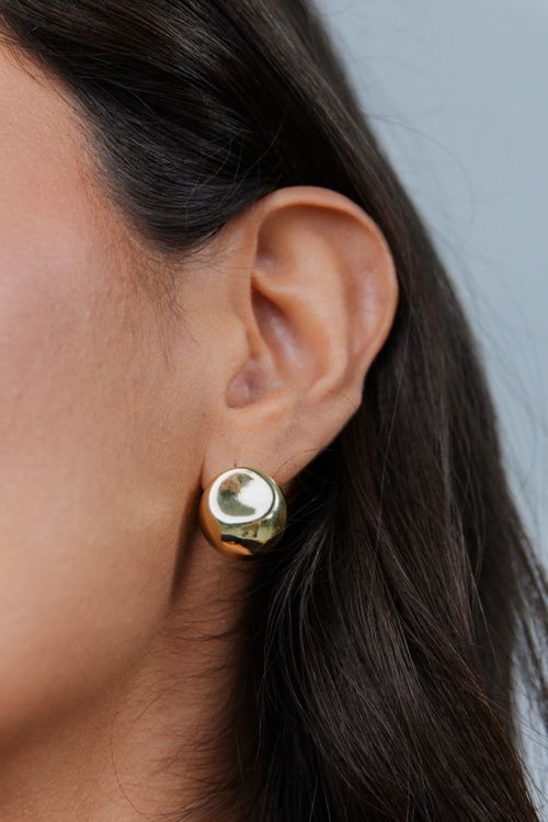 Conjunto Colar E Brinco Esferaorgânica Lisa