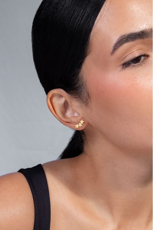 Brinco Ear Cuff Estrelas