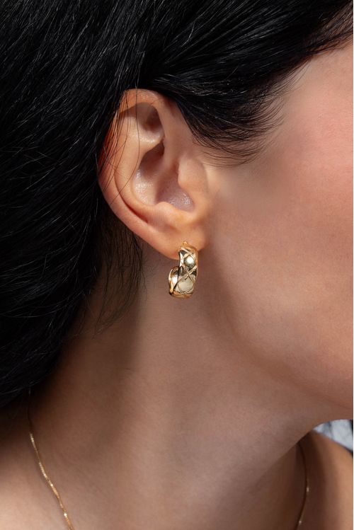 Brinco Argola Com Detalhes