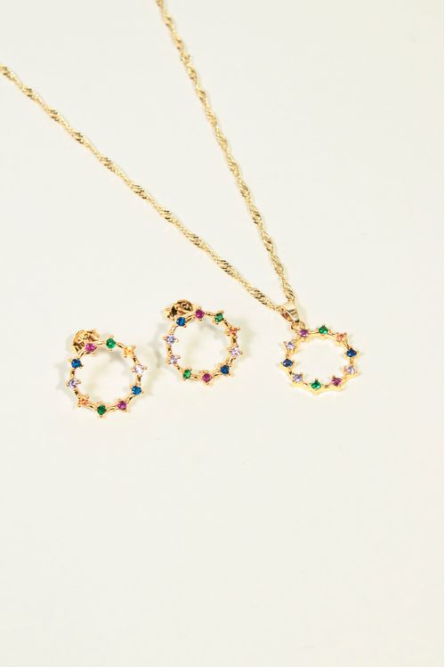 Conjunto Pontos De Luz Coloridos