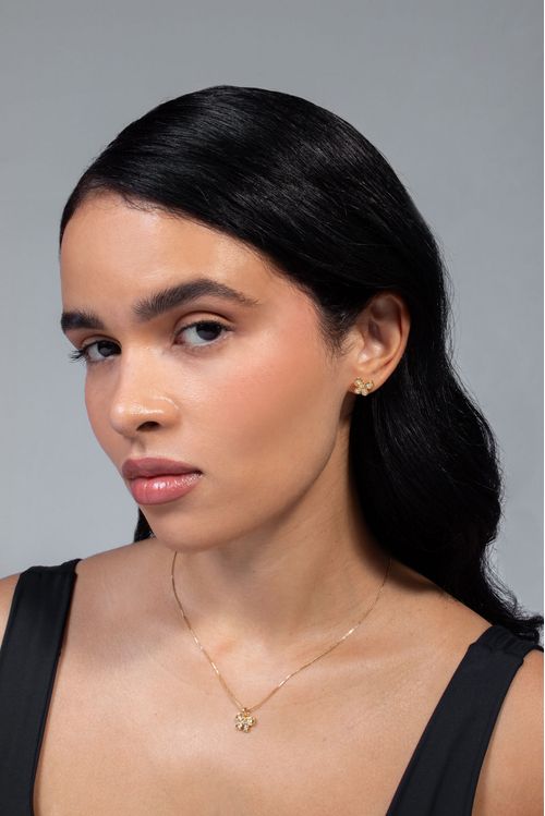 Conjunto Borboleta Em Micro Zircônias