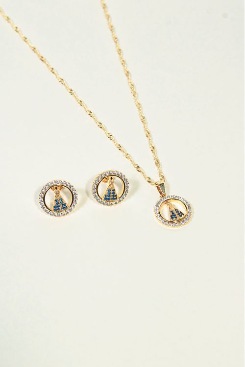 Conjunto Nossa Senhora Cravejado