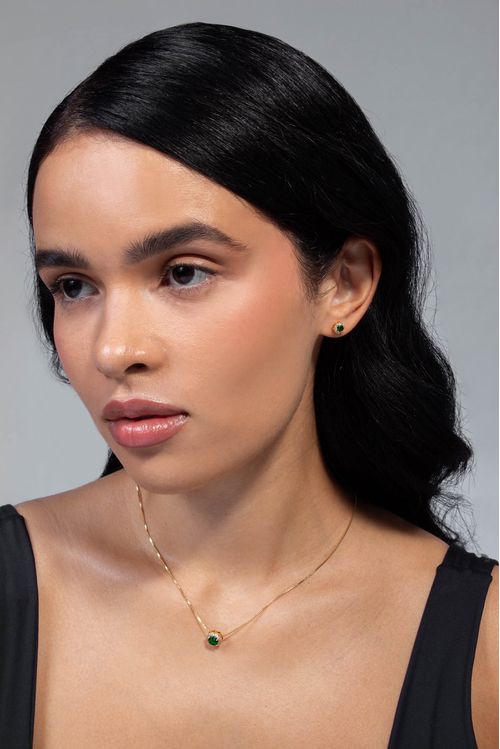 Conjunto Zircônia Esmeralda