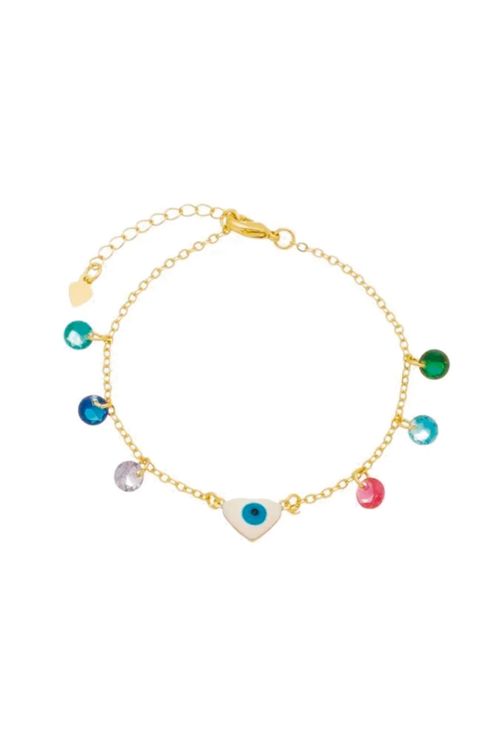 Pulseira Multicolor Com Olho Grego