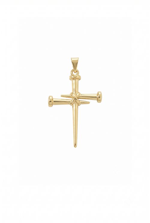 Pingente Crucifixo Pregos Invertidos