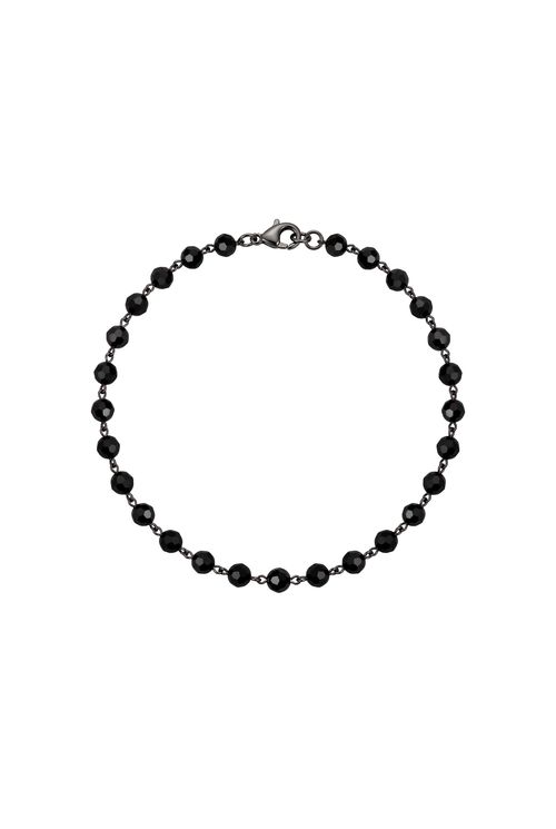 Pulseira com Pedras Sintéticas Ródio Negro