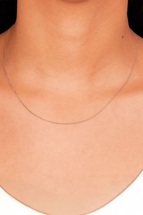 Colar Veneziana Ródio Branco