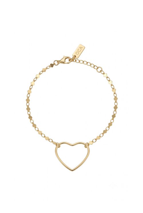 Pulseira Coração Central Vazado