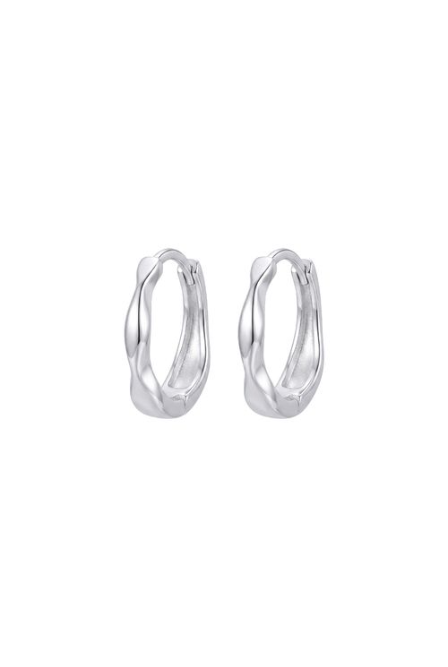 Brinco Argola Click Pequena Prata 925