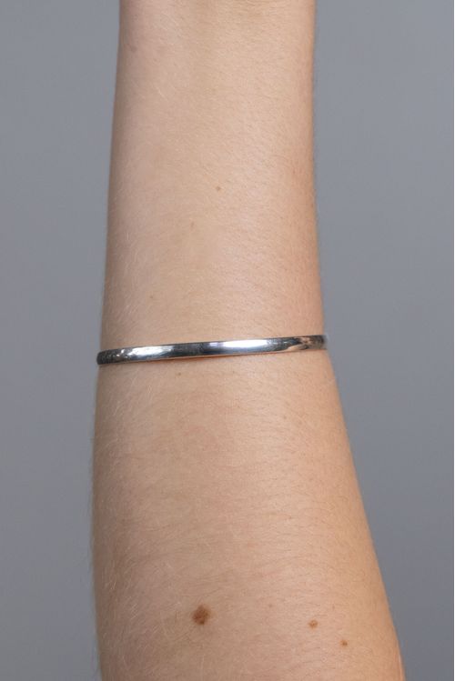 Bracelete Liso Prata 925