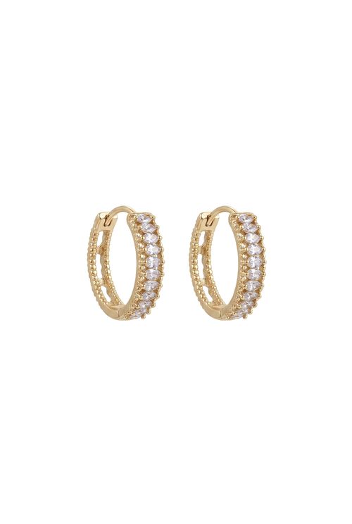 Brinco Argola Click Com Zircônias