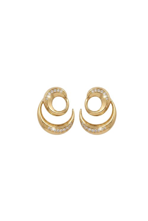Brinco Espiral Com Zircônias