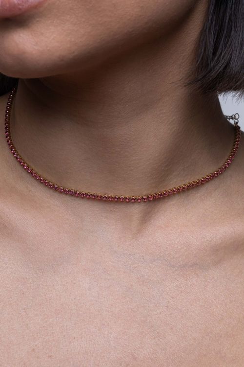 Choker Riviera Rosa