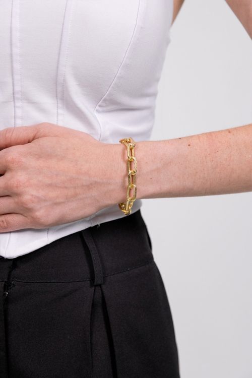 Pulseira Elo Cartier Texturizado