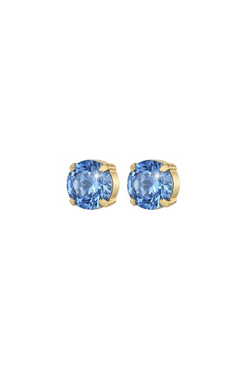 Brinco Strass Azul Médio