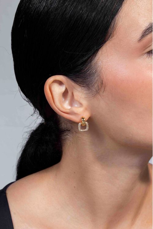Conjunto Quadrado Com Zircônias