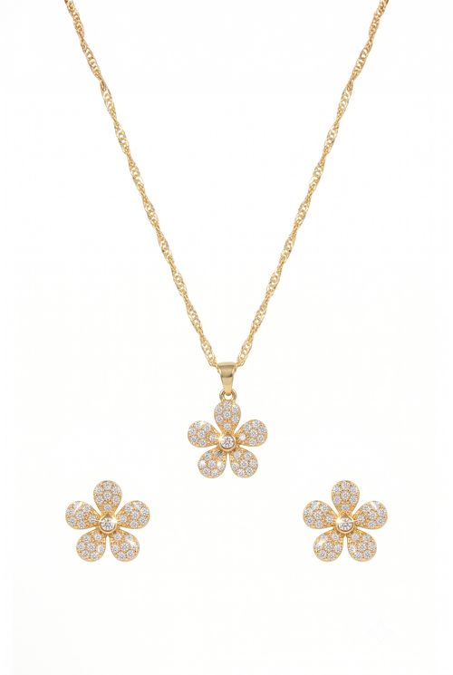 Conjunto Flor Cravejada