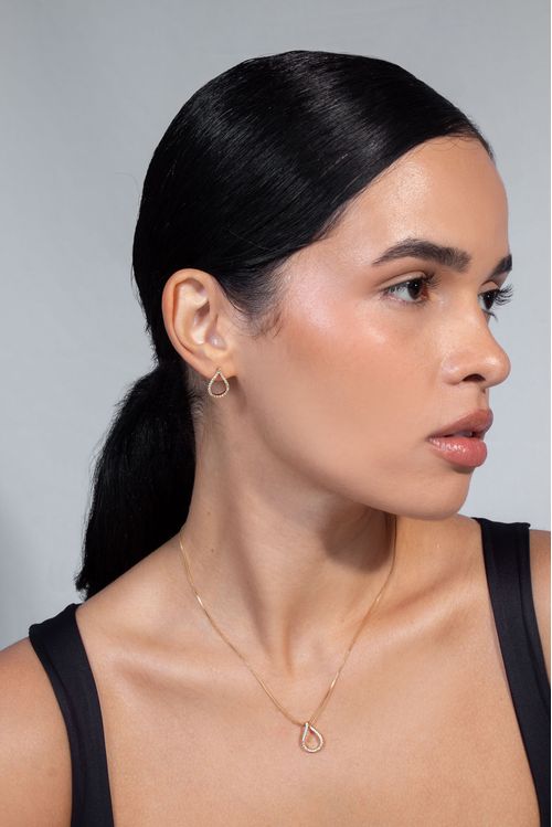 Conjunto Gota Vazada Cravejada