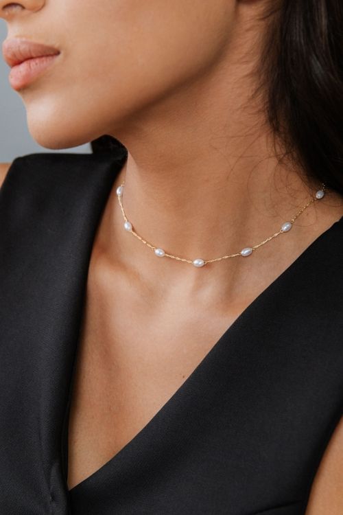 Choker Com Pérolas