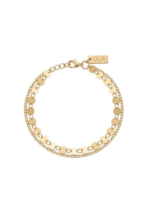 Pulseira Dupla Com Chapas