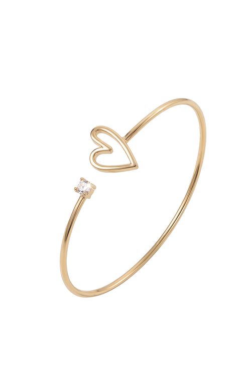 Bracelete Coração E Zircônia