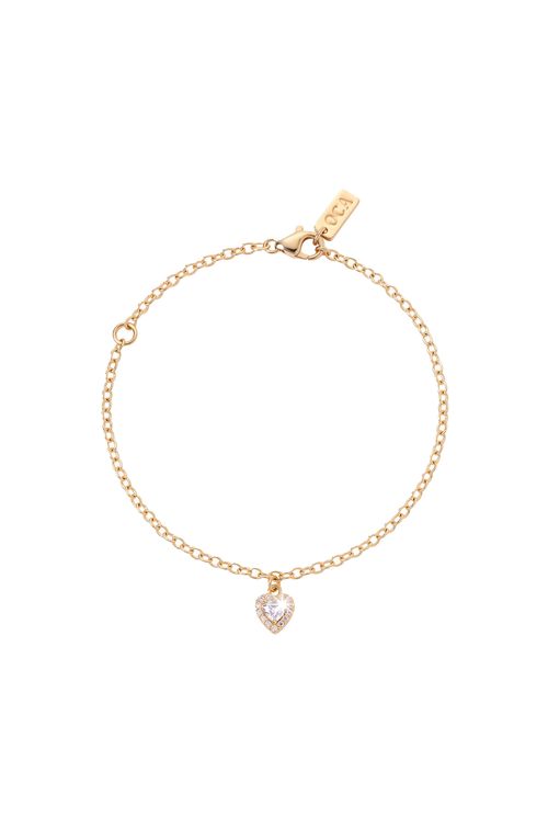 Pulseira Com Coração Zircônia