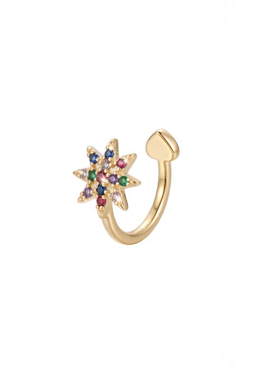 Piercing Fake Estrela Colorida