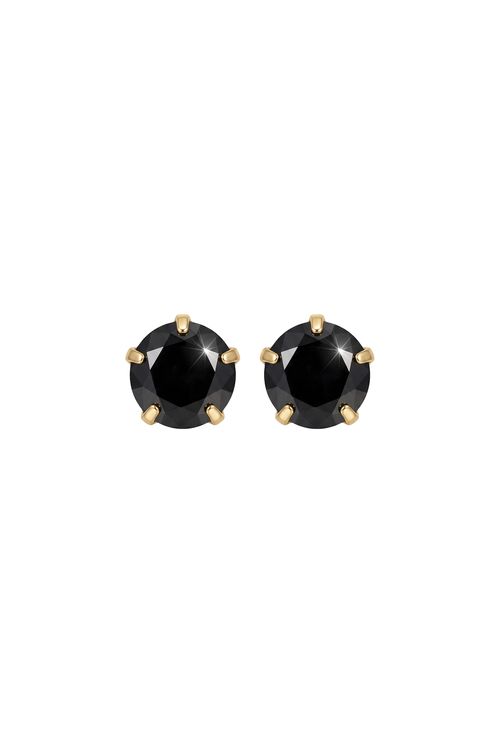 Brinco Strass Preto Grande