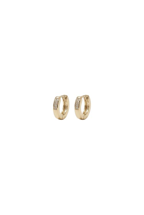 Brinco Argola Click Com Zircônia